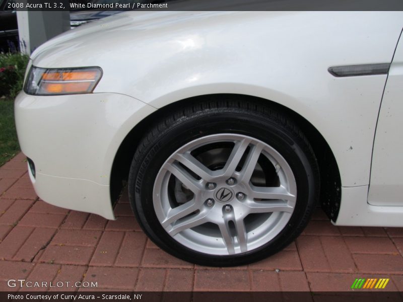 White Diamond Pearl / Parchment 2008 Acura TL 3.2