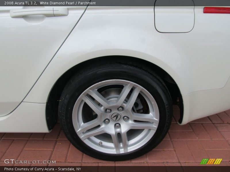 White Diamond Pearl / Parchment 2008 Acura TL 3.2