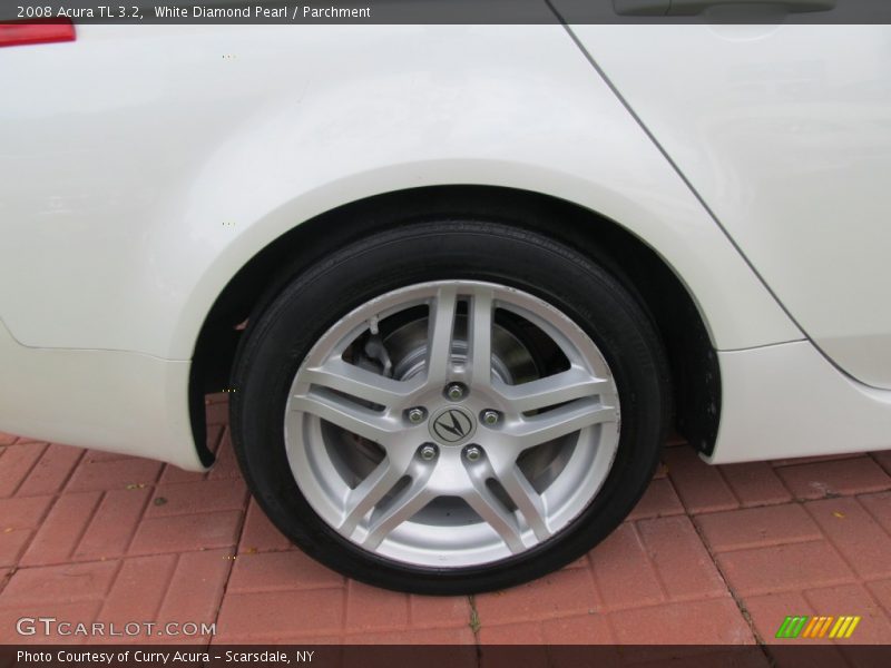 White Diamond Pearl / Parchment 2008 Acura TL 3.2