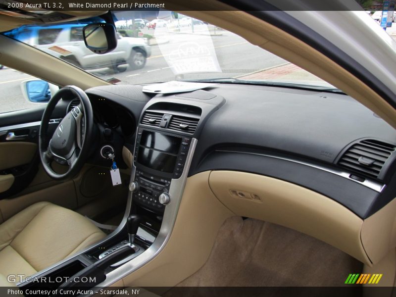 White Diamond Pearl / Parchment 2008 Acura TL 3.2
