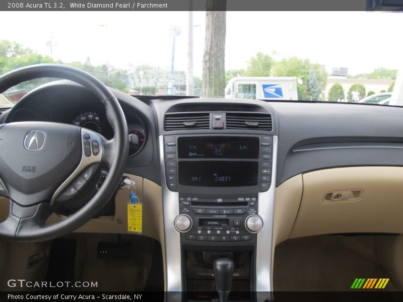 White Diamond Pearl / Parchment 2008 Acura TL 3.2