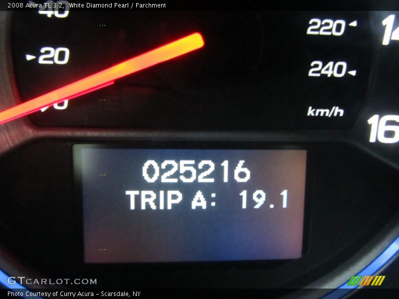 White Diamond Pearl / Parchment 2008 Acura TL 3.2