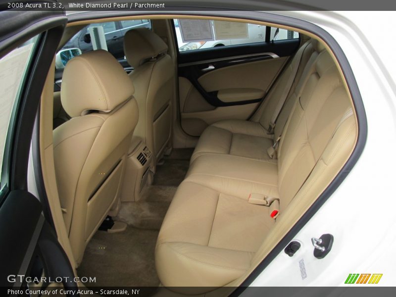 White Diamond Pearl / Parchment 2008 Acura TL 3.2