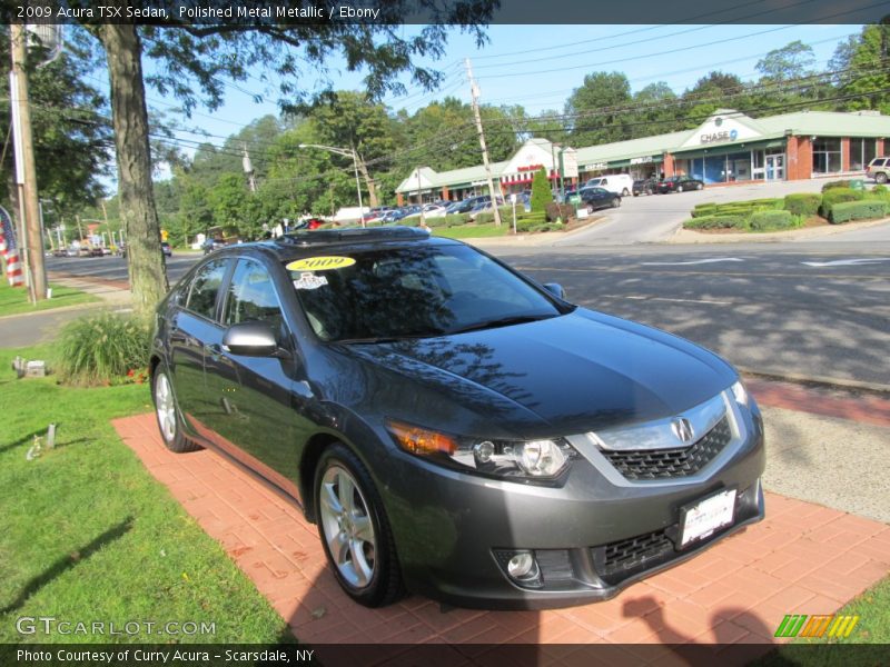 Polished Metal Metallic / Ebony 2009 Acura TSX Sedan