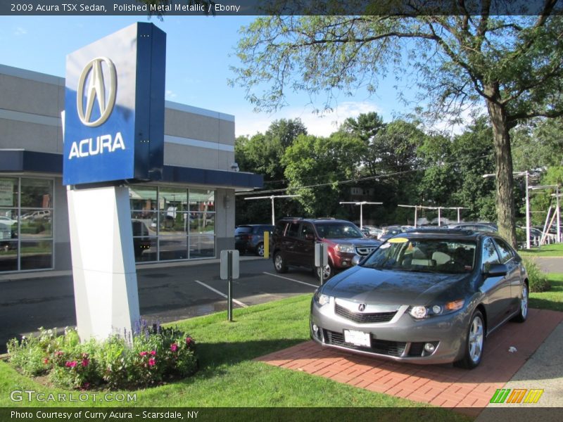 Polished Metal Metallic / Ebony 2009 Acura TSX Sedan