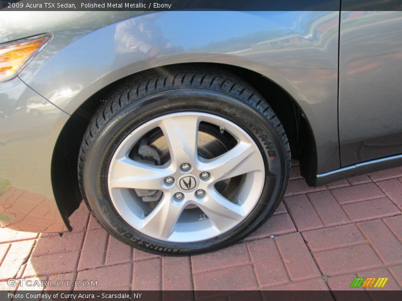 Polished Metal Metallic / Ebony 2009 Acura TSX Sedan