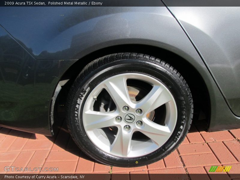 Polished Metal Metallic / Ebony 2009 Acura TSX Sedan