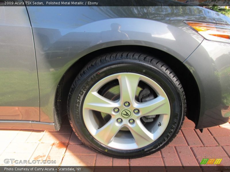 Polished Metal Metallic / Ebony 2009 Acura TSX Sedan