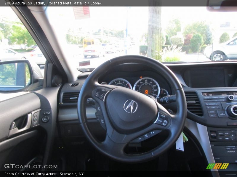 Polished Metal Metallic / Ebony 2009 Acura TSX Sedan