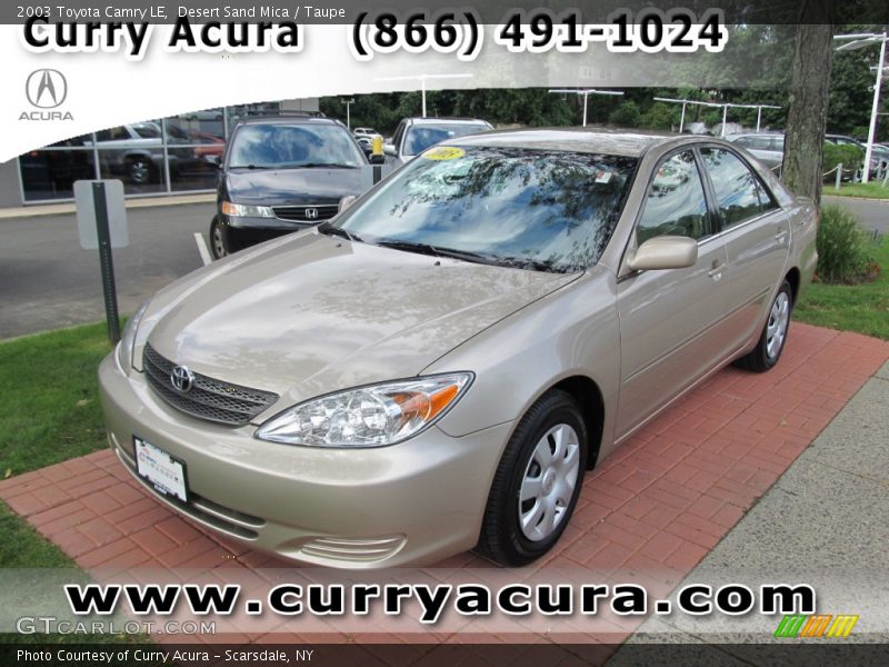 Desert Sand Mica / Taupe 2003 Toyota Camry LE