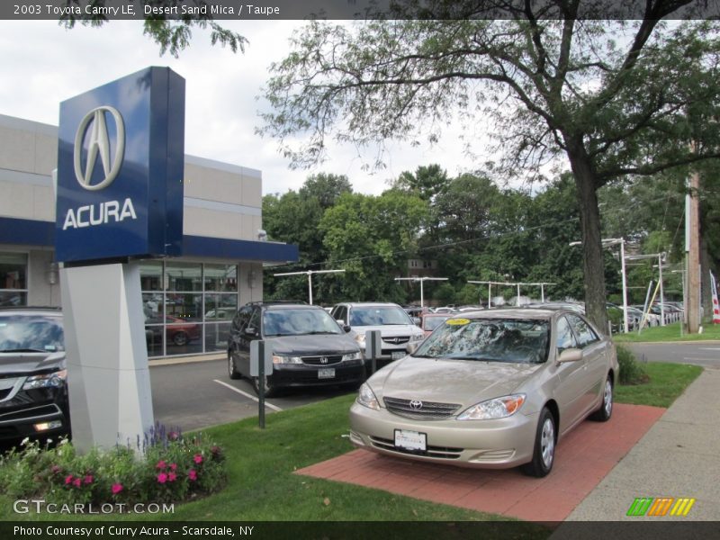 Desert Sand Mica / Taupe 2003 Toyota Camry LE