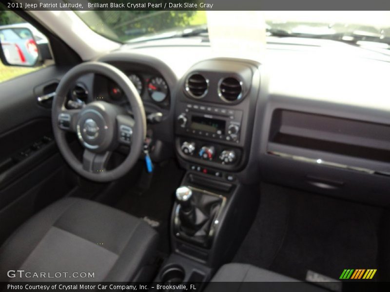 Brilliant Black Crystal Pearl / Dark Slate Gray 2011 Jeep Patriot Latitude