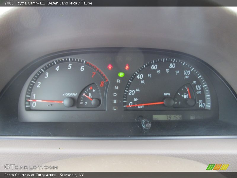 Desert Sand Mica / Taupe 2003 Toyota Camry LE