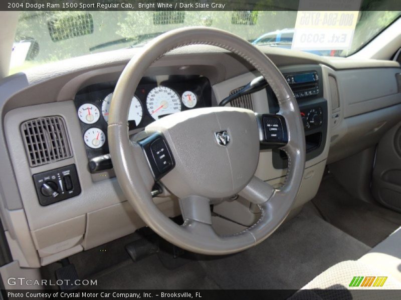 Bright White / Dark Slate Gray 2004 Dodge Ram 1500 Sport Regular Cab