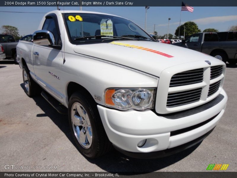 Bright White / Dark Slate Gray 2004 Dodge Ram 1500 Sport Regular Cab