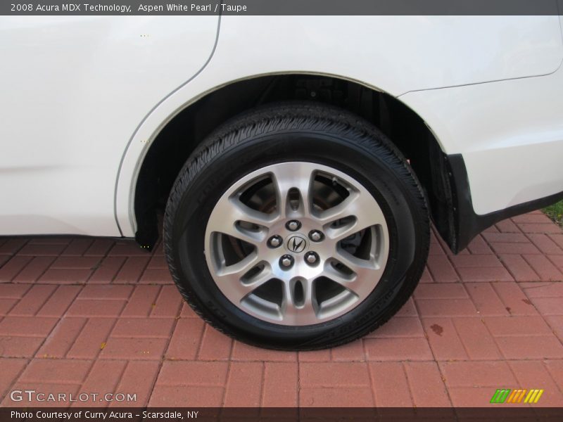 Aspen White Pearl / Taupe 2008 Acura MDX Technology