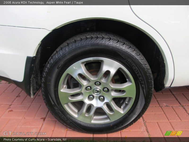 Aspen White Pearl / Taupe 2008 Acura MDX Technology
