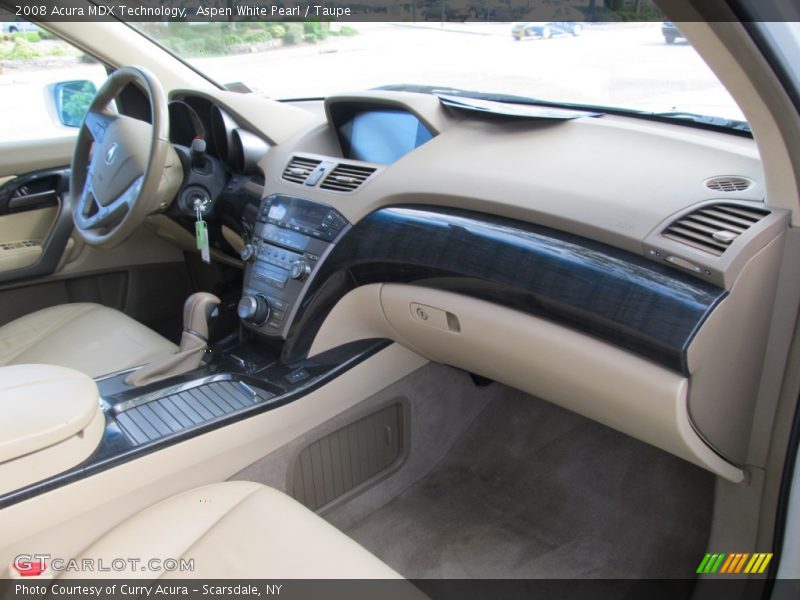 Aspen White Pearl / Taupe 2008 Acura MDX Technology