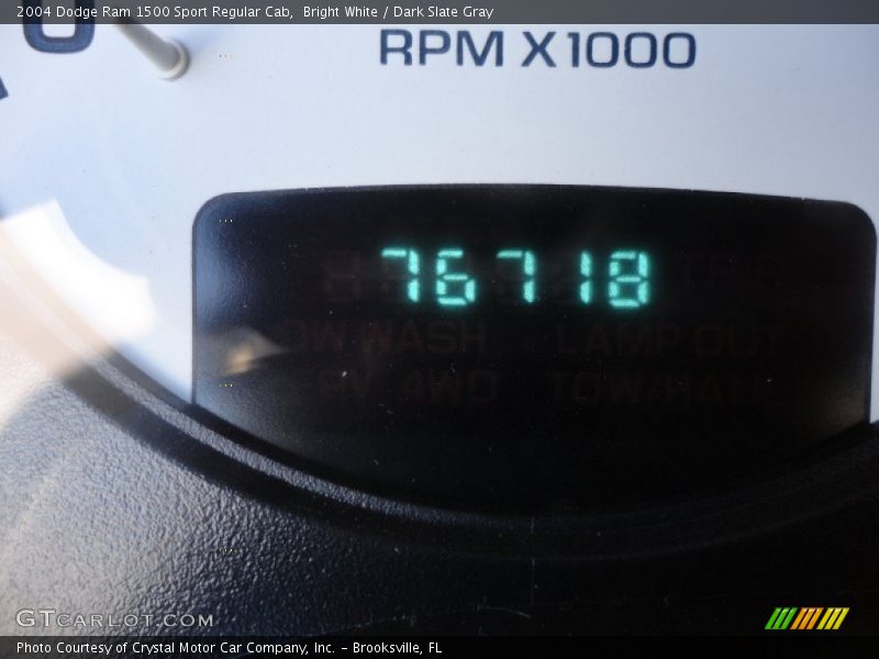 Bright White / Dark Slate Gray 2004 Dodge Ram 1500 Sport Regular Cab