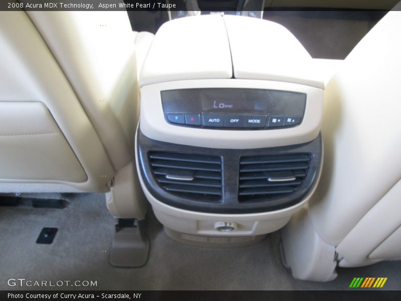 Aspen White Pearl / Taupe 2008 Acura MDX Technology