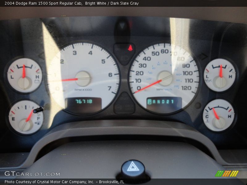 Bright White / Dark Slate Gray 2004 Dodge Ram 1500 Sport Regular Cab