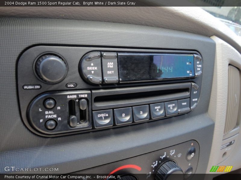 Bright White / Dark Slate Gray 2004 Dodge Ram 1500 Sport Regular Cab