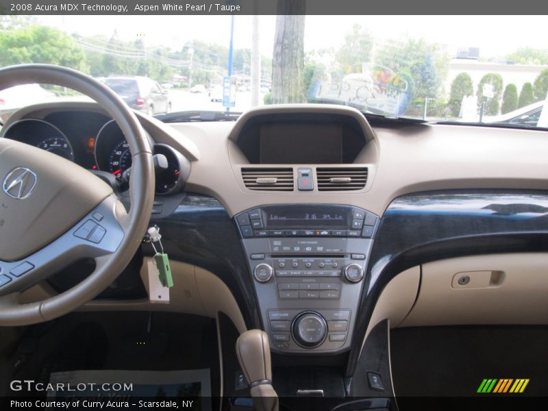 Aspen White Pearl / Taupe 2008 Acura MDX Technology