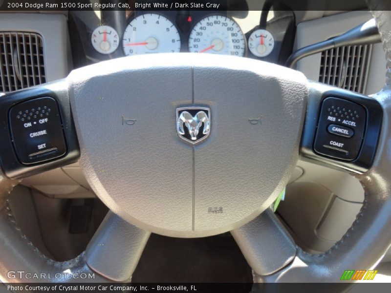 Bright White / Dark Slate Gray 2004 Dodge Ram 1500 Sport Regular Cab
