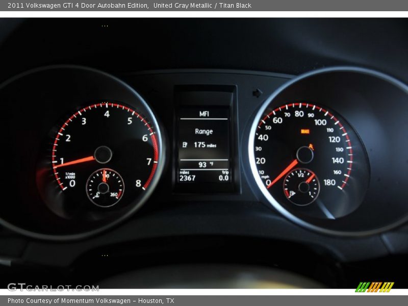  2011 GTI 4 Door Autobahn Edition 4 Door Autobahn Edition Gauges