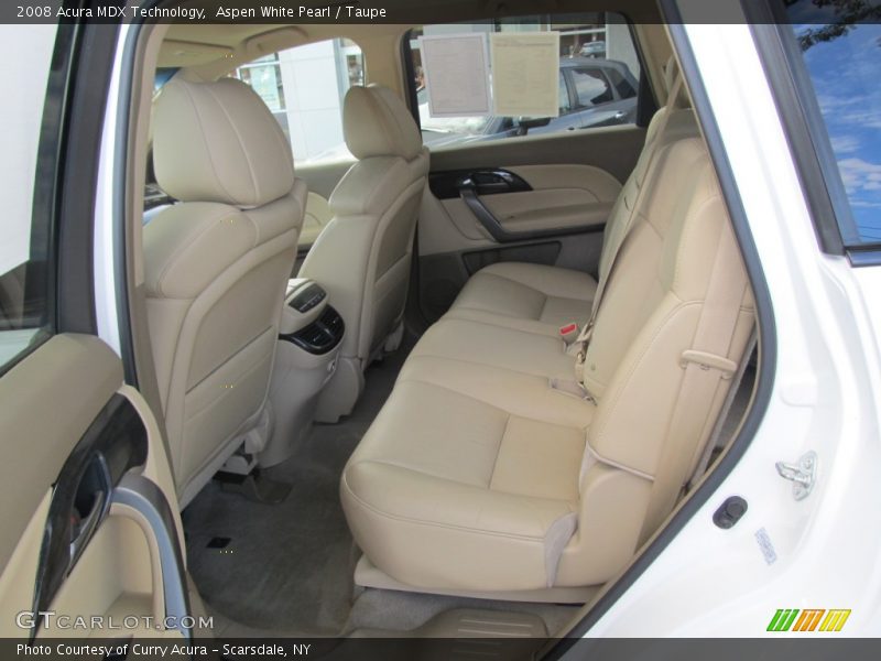 Aspen White Pearl / Taupe 2008 Acura MDX Technology