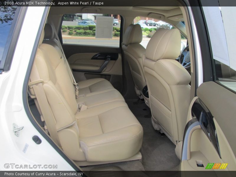 Aspen White Pearl / Taupe 2008 Acura MDX Technology