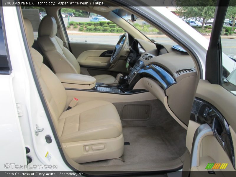Aspen White Pearl / Taupe 2008 Acura MDX Technology