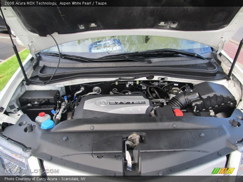 Aspen White Pearl / Taupe 2008 Acura MDX Technology