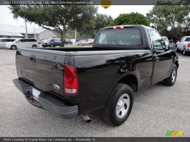 Black / Medium Graphite Grey 2003 Ford F150 XL Regular Cab