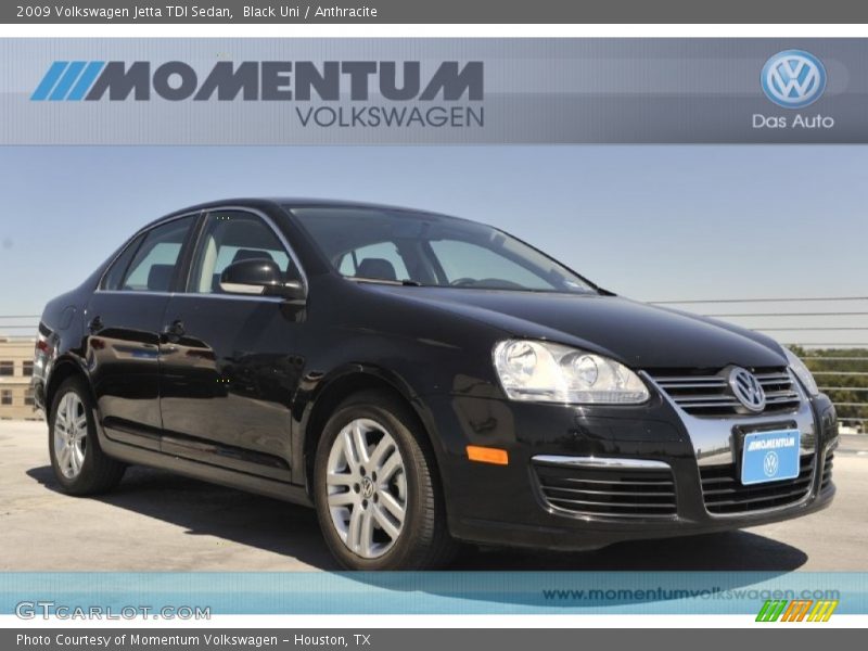Black Uni / Anthracite 2009 Volkswagen Jetta TDI Sedan