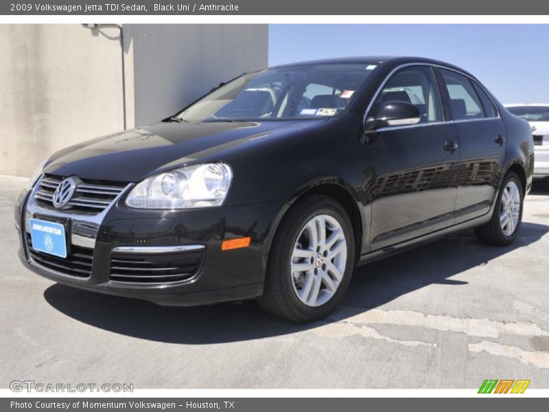 Black Uni / Anthracite 2009 Volkswagen Jetta TDI Sedan