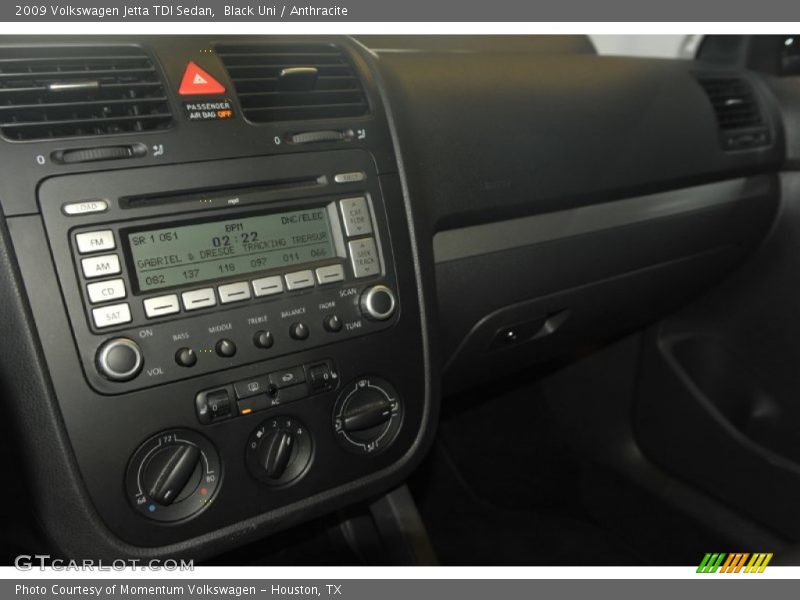 Black Uni / Anthracite 2009 Volkswagen Jetta TDI Sedan