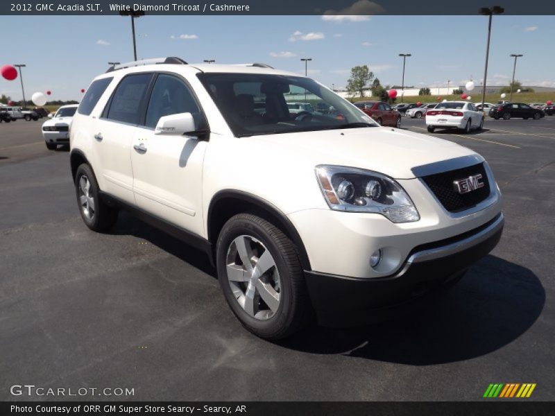 White Diamond Tricoat / Cashmere 2012 GMC Acadia SLT