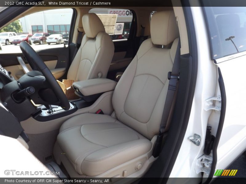 White Diamond Tricoat / Cashmere 2012 GMC Acadia SLT