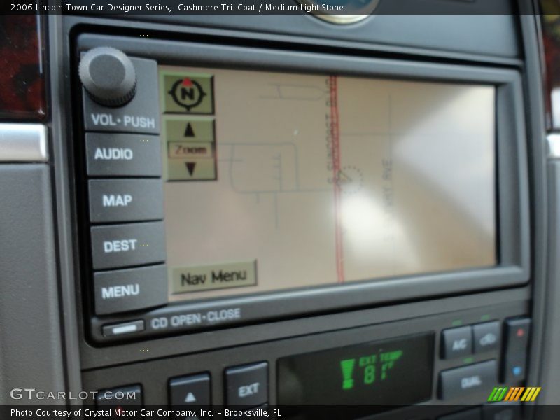 Navigation of 2006 Town Car Designer Series