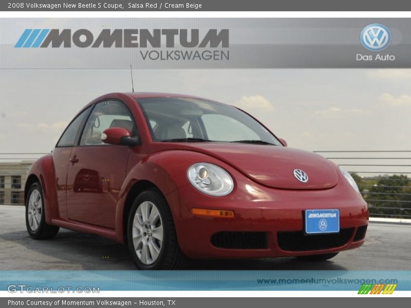 Salsa Red / Cream Beige 2008 Volkswagen New Beetle S Coupe