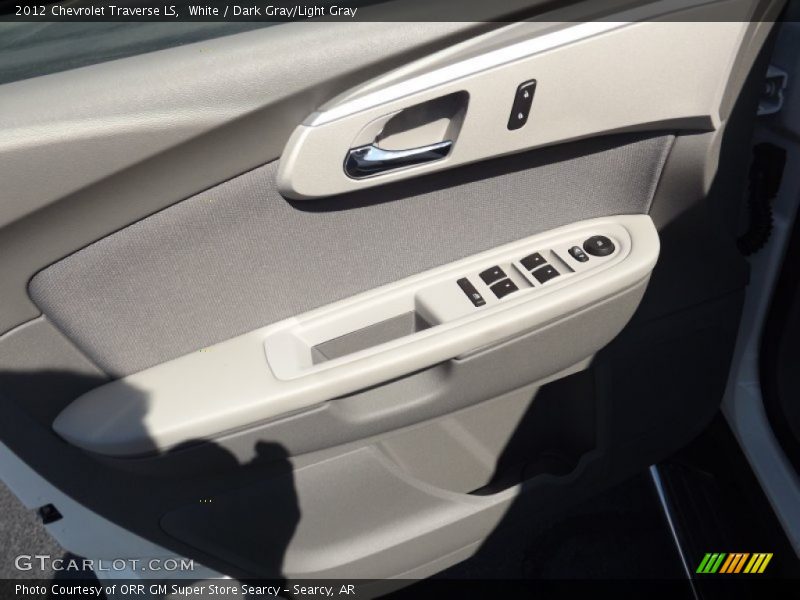 White / Dark Gray/Light Gray 2012 Chevrolet Traverse LS