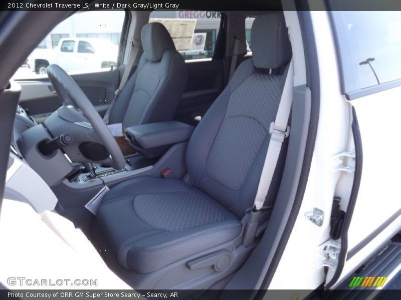 White / Dark Gray/Light Gray 2012 Chevrolet Traverse LS