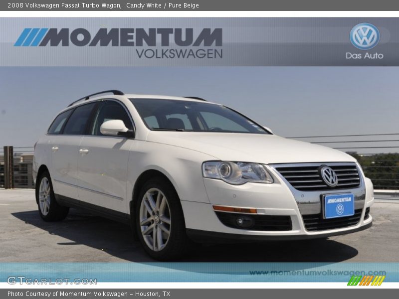 Candy White / Pure Beige 2008 Volkswagen Passat Turbo Wagon