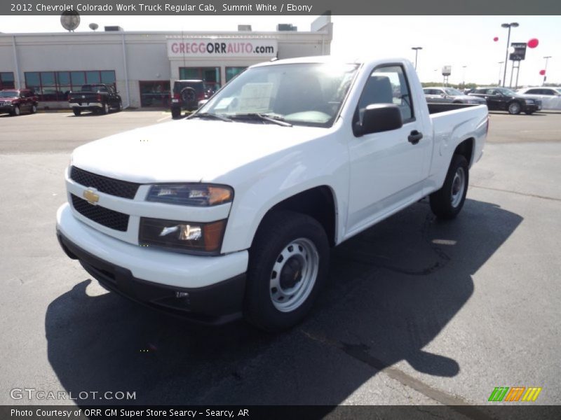 Summit White / Ebony 2012 Chevrolet Colorado Work Truck Regular Cab
