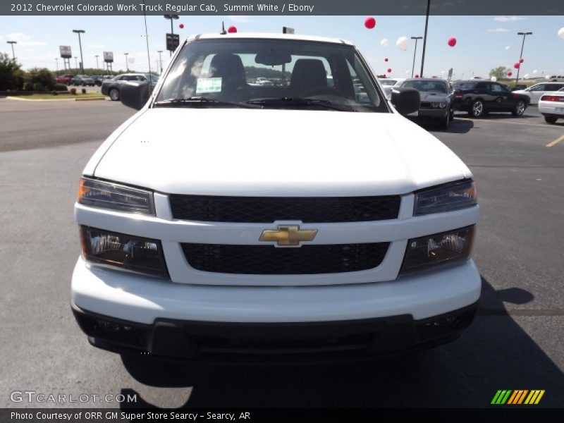 Summit White / Ebony 2012 Chevrolet Colorado Work Truck Regular Cab