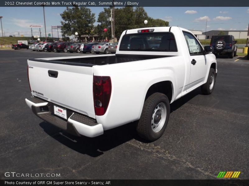 Summit White / Ebony 2012 Chevrolet Colorado Work Truck Regular Cab