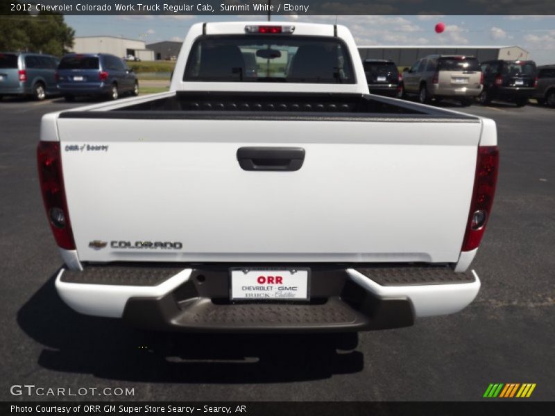 Summit White / Ebony 2012 Chevrolet Colorado Work Truck Regular Cab