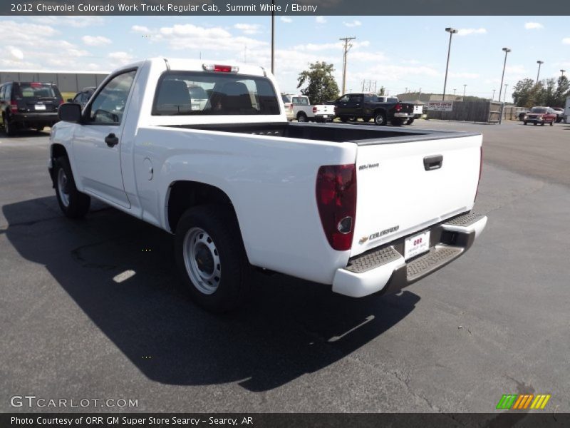 Summit White / Ebony 2012 Chevrolet Colorado Work Truck Regular Cab