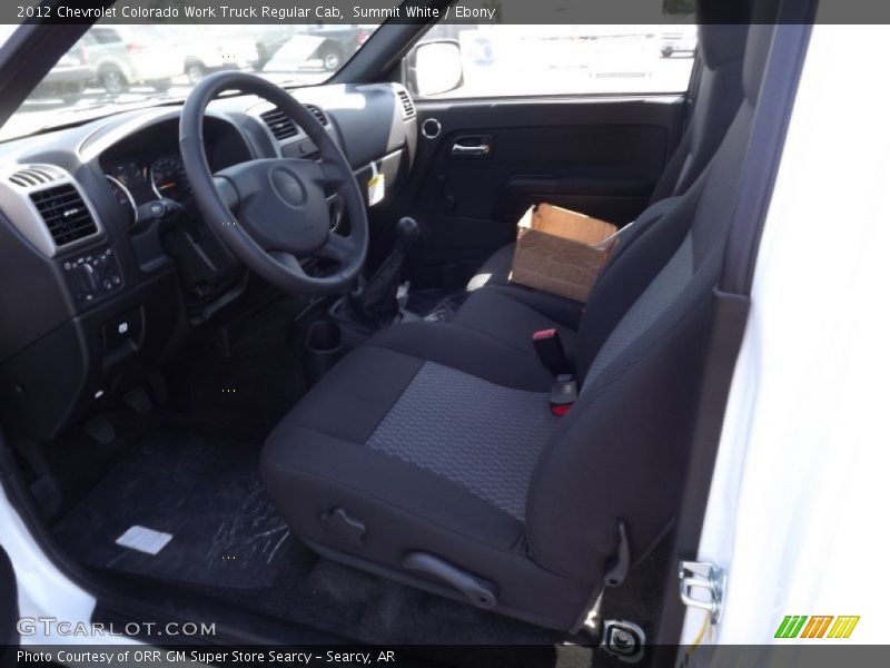 Summit White / Ebony 2012 Chevrolet Colorado Work Truck Regular Cab